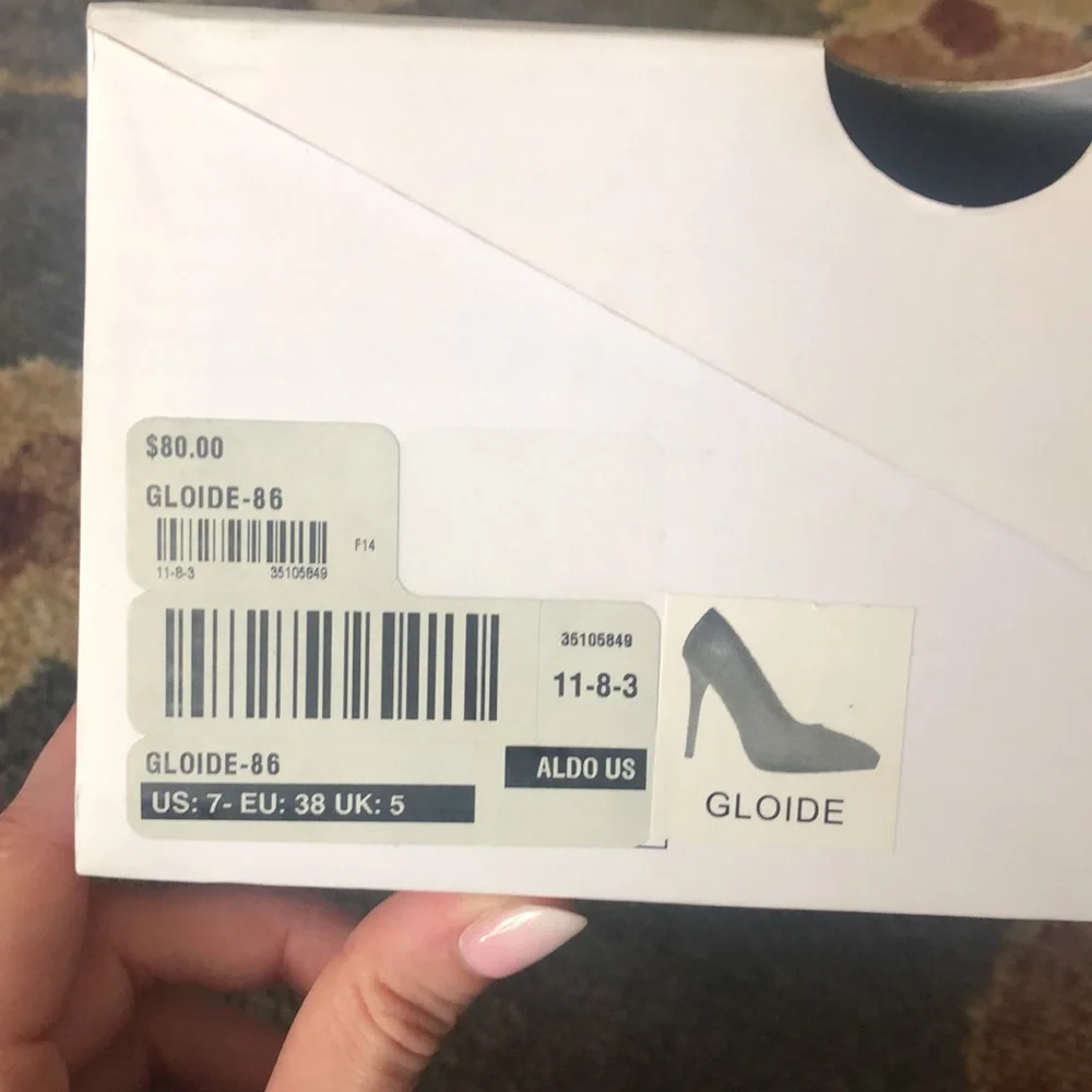 Aldos. Gold sparkly platform heel. Size 7 - Picture 8 of 8